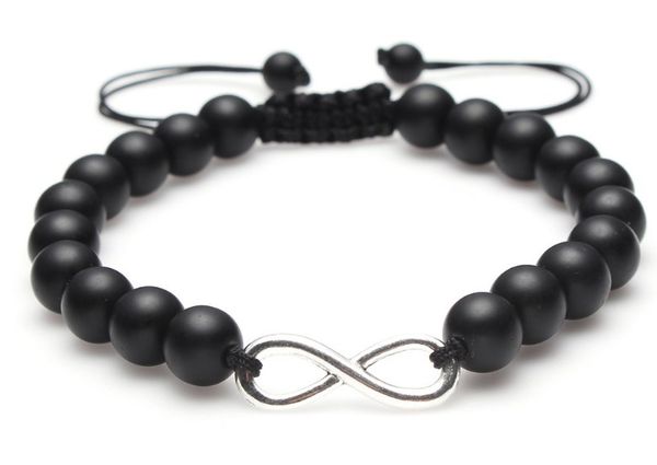 8mm cxg4234 gold 8 infinity black volcanic lava stone bead frosted agate white howlite macrame braided adjusted bracelet
8mm cxg4234 gold 8 infinity black volcanic lava stone bead frosted agate white howlite macrame braided adjusted bracelet
