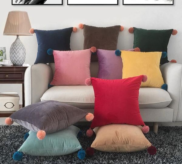 zengia set of 2 finel square decorative throw pillow cover outdoor soft velvet cushion cover with balls for sofa decor 45x45cm
zengia set of 2 finel square decorative throw pillow cover outdoor soft velvet cushion cover with balls for sofa decor 45x45cm