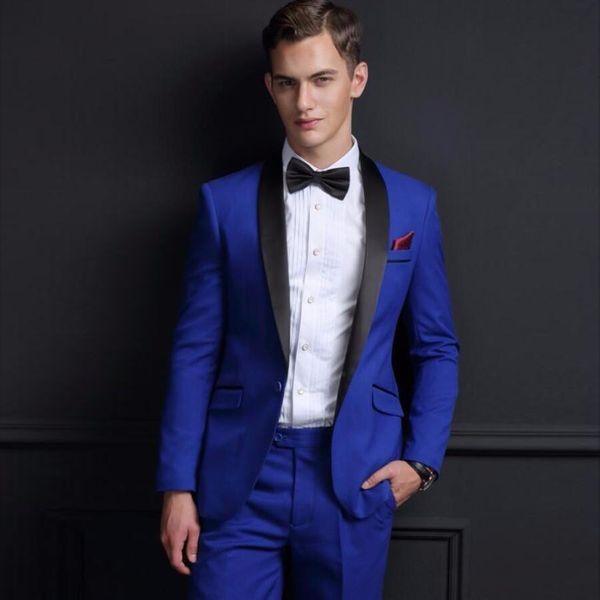 royal blue two pieces mens suits slim fit wedding grooms tuxedos shawl lapel formal blazer one button prom suit (jacket+pants+bow tie), Black;gray
royal blue two pieces mens suits slim fit wedding grooms tuxedos shawl lapel formal blazer one button prom suit (jacket+pants+bow tie), Black;gray