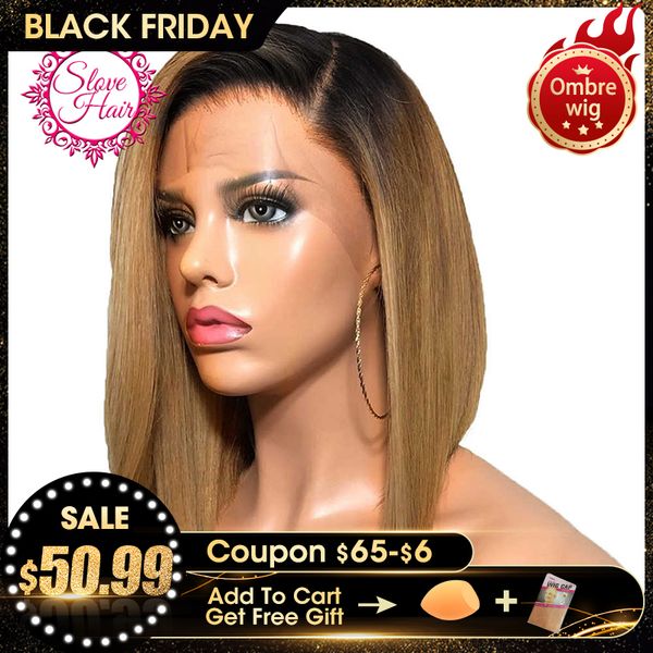 13*4 short bob honey blonde lace front human hair wigs 130% ombre t1b/27 color brazilian remy hair black root middle ratio, Black;brown
13*4 short bob honey blonde lace front human hair wigs 130% ombre t1b/27 color brazilian remy hair black root middle ratio, Black;brown