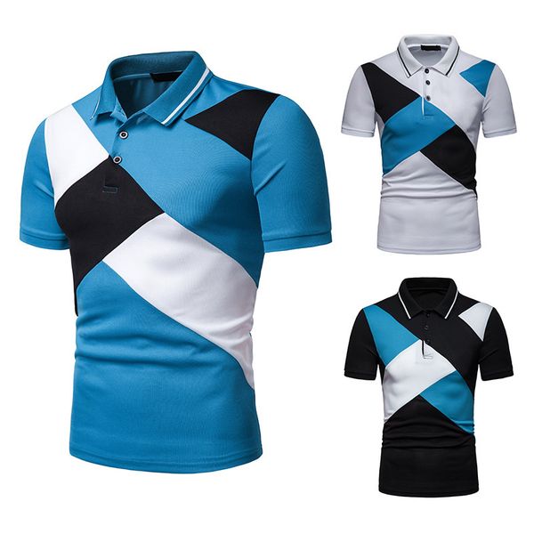 new style men's wear summer fold-down collar thin ouma short sleeve mixed colors t-shirt d01, White;black
new style men's wear summer fold-down collar thin ouma short sleeve mixed colors t-shirt d01, White;black