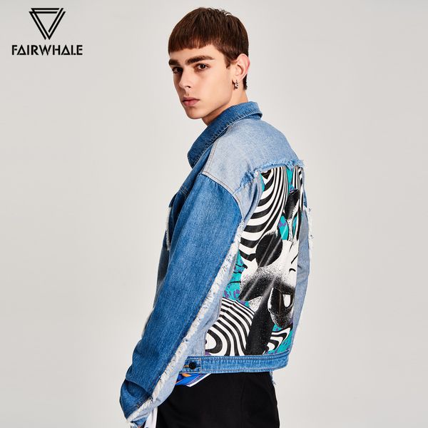 mark fairwhale 2019 new arrival spring washed denim jacket ripped turn down collar zipper down spliced coat 718111017900, Black;brown
mark fairwhale 2019 new arrival spring washed denim jacket ripped turn down collar zipper down spliced coat 718111017900, Black;brown