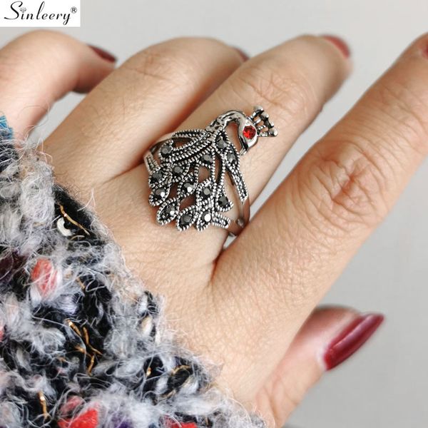 sinleery vintage peacock rings antique silver color full tiny multicolor black zircon rings for women fashion jewelry jz385 ssc, Slivery;golden
sinleery vintage peacock rings antique silver color full tiny multicolor black zircon rings for women fashion jewelry jz385 ssc, Slivery;golden