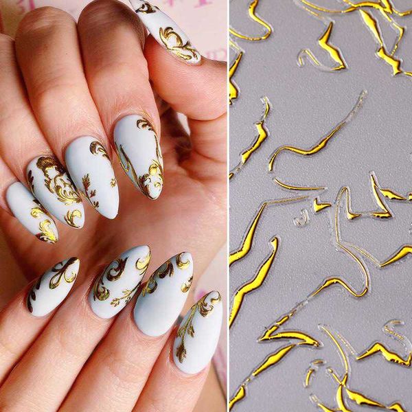stickers & decals gold silver nail art sticker floral flower 3d design decal slider stripe wave line geometric paper tip decoration, Black
stickers & decals gold silver nail art sticker floral flower 3d design decal slider stripe wave line geometric paper tip decoration, Black