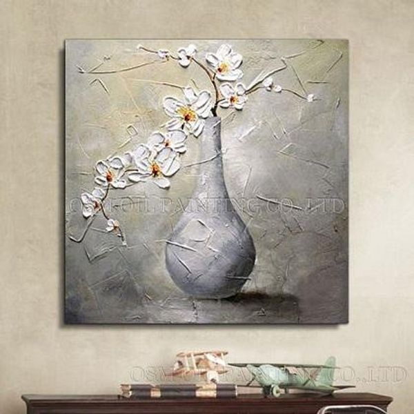 modern abstract hand painted vase flower oil painting on canvas home decor white flower for wall art multi sizes l57
modern abstract hand painted vase flower oil painting on canvas home decor white flower for wall art multi sizes l57