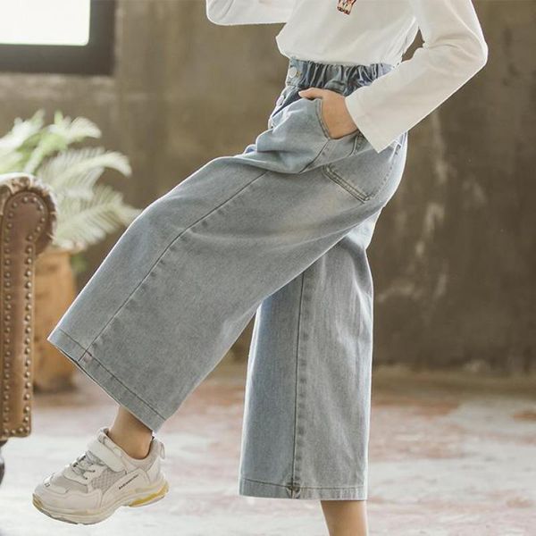 2019 new girl's jeans fille fashion cotton solid leisure denim pants kid clothes girls 8 to 12 trousers jean enfant, Blue
2019 new girl's jeans fille fashion cotton solid leisure denim pants kid clothes girls 8 to 12 trousers jean enfant, Blue