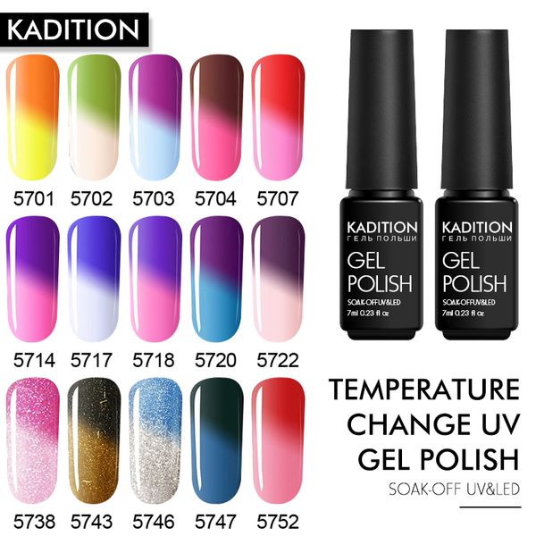 kadition new temperature color uv gel lacquer changing nail gel polish semi-permanent thermal hybrid varnishes soak off uv led, Red;pink
kadition new temperature color uv gel lacquer changing nail gel polish semi-permanent thermal hybrid varnishes soak off uv led, Red;pink