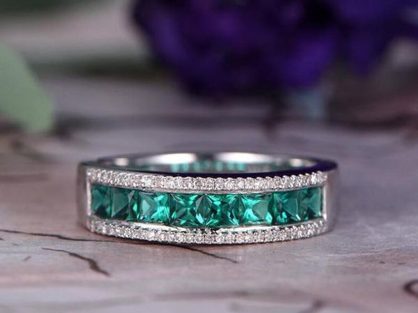 size 6-10 fashion jewelry 925 sterling silver emerald cz diamond sona gemstones promise party women wedding ring for valentine's day gi, Slivery;golden
size 6-10 fashion jewelry 925 sterling silver emerald cz diamond sona gemstones promise party women wedding ring for valentine's day gi, Slivery;golden