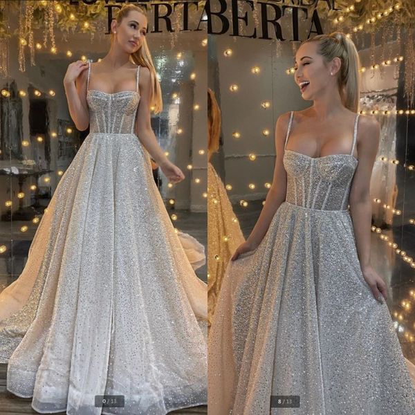2020 berta sequined a line wedding dresses spaghetti straps full length boned plus size wedding gowns vestido de noiva
2020 berta sequined a line wedding dresses spaghetti straps full length boned plus size wedding gowns vestido de noiva