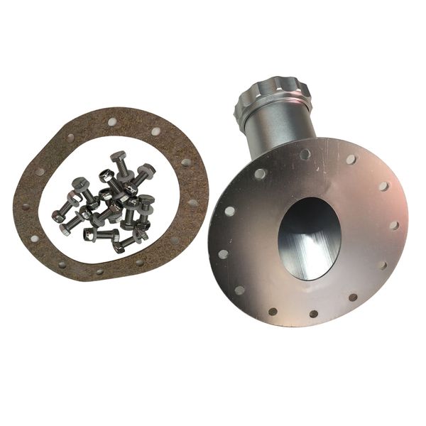 45 degree 12-bolt fuel light weight steel fuel cell gas tank fast fill 2.75inch filler neck & aluminum cap sliver
45 degree 12-bolt fuel light weight steel fuel cell gas tank fast fill 2.75inch filler neck & aluminum cap sliver