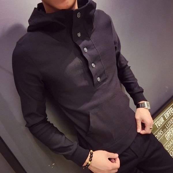 turtleneck sudadera hombre hip hop men hoodied windbreaker slim fit kangaroo pocket hoody men casual sportswear stretchy hoodie, Black
turtleneck sudadera hombre hip hop men hoodied windbreaker slim fit kangaroo pocket hoody men casual sportswear stretchy hoodie, Black