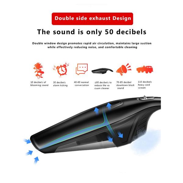 120w usb car vacuum cleaner wireless car dry and wet vacuum cleaner household handheld
120w usb car vacuum cleaner wireless car dry and wet vacuum cleaner household handheld