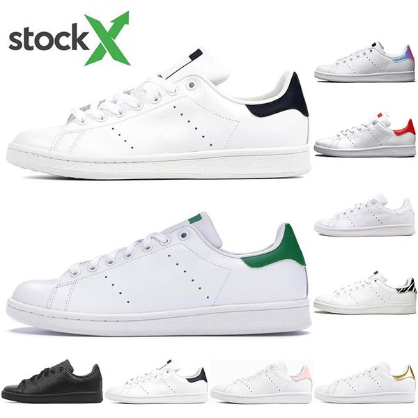 2020 fashion designers women men stan shoes oreo triple white smith casual sneakers leather classic flats size 36-44, Black
2020 fashion designers women men stan shoes oreo triple white smith casual sneakers leather classic flats size 36-44, Black