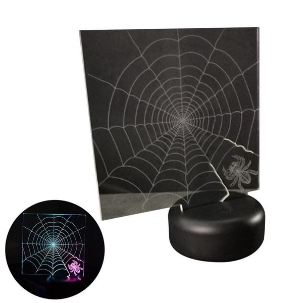 3d visual light spider net illusion light usb acrylic touch switch base led colorful lamp deskornament - no battery
3d visual light spider net illusion light usb acrylic touch switch base led colorful lamp deskornament - no battery