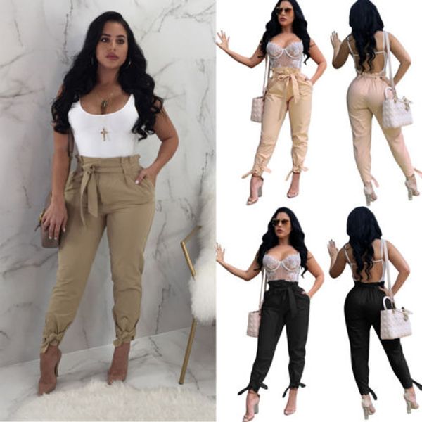 2018 new fashion women high waist striped pencil cropped pants summer elastic lace up trousers, Black;white
2018 new fashion women high waist striped pencil cropped pants summer elastic lace up trousers, Black;white