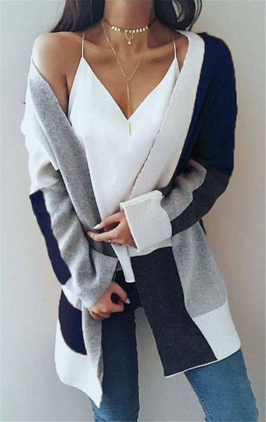 fashion-womens long cardigan sweaters oversized striped open front colorblock loose knit fall kimono duster coats, White;black
fashion-womens long cardigan sweaters oversized striped open front colorblock loose knit fall kimono duster coats, White;black