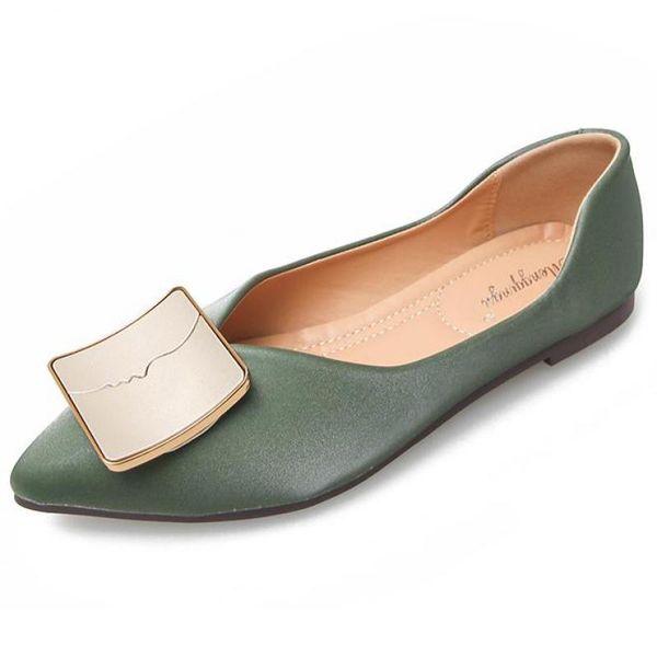 metal buckle ballet flat shoe women moccasins pointed toe leather single shoes loafers slip on shallow comfortable boat shoes, Black
metal buckle ballet flat shoe women moccasins pointed toe leather single shoes loafers slip on shallow comfortable boat shoes, Black