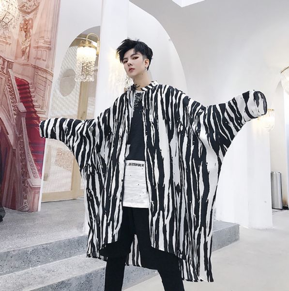 spring summer men long oversize loose striped trench coat hip-hop thin outwear sunscreen sun protection clothing, Tan;black
spring summer men long oversize loose striped trench coat hip-hop thin outwear sunscreen sun protection clothing, Tan;black
