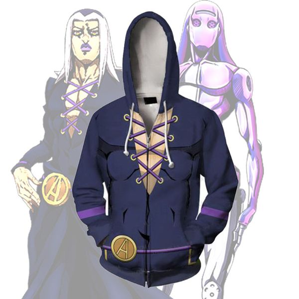 jojo's bizarre adventure leone abbacchio moody blues hoodie jojo thin hoodies casual zipper coat outfit, Black
jojo's bizarre adventure leone abbacchio moody blues hoodie jojo thin hoodies casual zipper coat outfit, Black