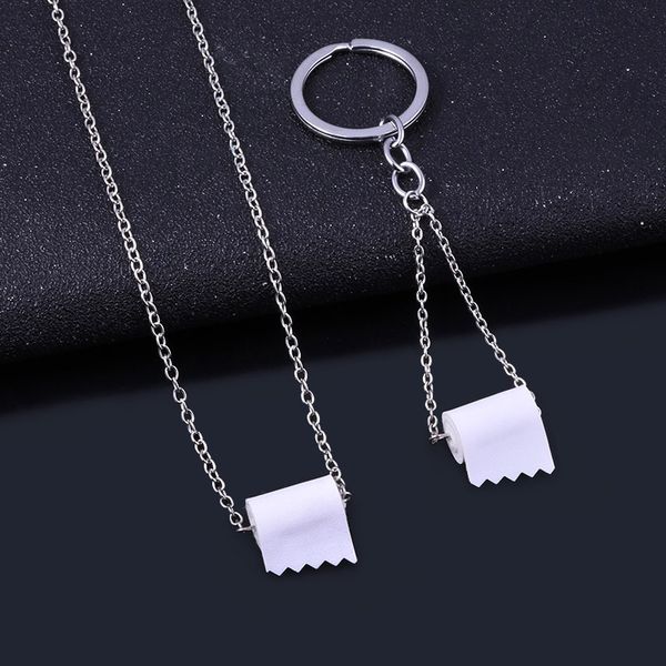 toilet roll paper keychain handmade creative tissue key chain for women men personalized jewelry accessories, Silver
toilet roll paper keychain handmade creative tissue key chain for women men personalized jewelry accessories, Silver