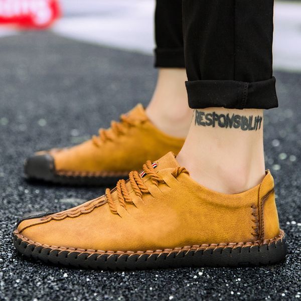 limeike new casual men's leather shoes loafers moccasins breathable comfortable soft shoes, Black
limeike new casual men's leather shoes loafers moccasins breathable comfortable soft shoes, Black