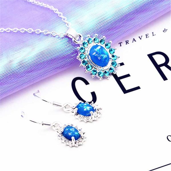 new silver suit earrings earrings pendant temperament female models wild crystal opal necklace
new silver suit earrings earrings pendant temperament female models wild crystal opal necklace