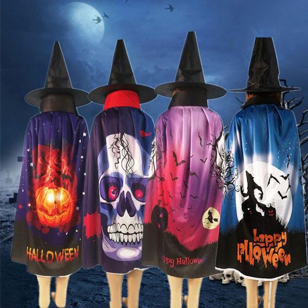 2pcs/set halloween robe cloak black wizard hat cape cosplay costume robe cloak bat pumpkin skull printed robe cloaks vt0477
2pcs/set halloween robe cloak black wizard hat cape cosplay costume robe cloak bat pumpkin skull printed robe cloaks vt0477