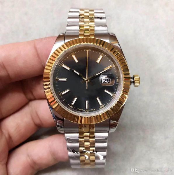 2019 men's watch 40mm black dial 18k gold circle automatic mechanical movement sapphire glass original folding buckle, Slivery;brown
2019 men's watch 40mm black dial 18k gold circle automatic mechanical movement sapphire glass original folding buckle, Slivery;brown