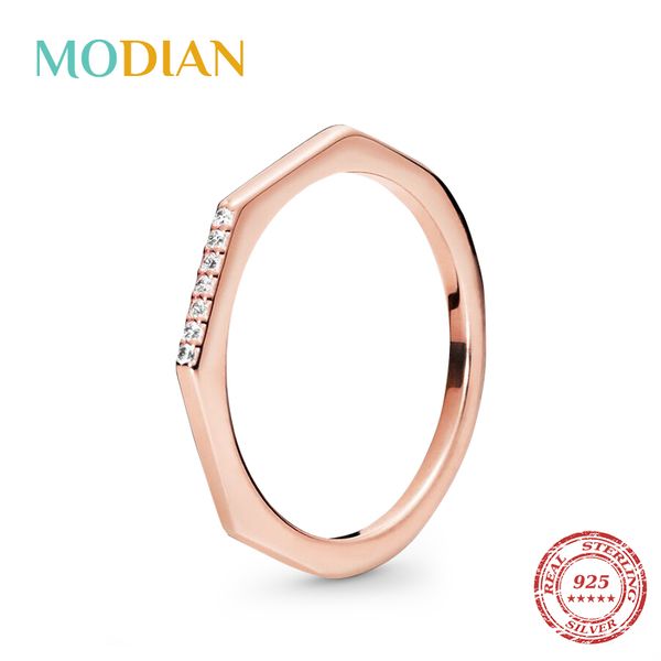 modian real 925 sterling silver exquisite hexagon fashion finger ring classic stackable rings for women fine anniversary jewelry, Golden;silver
modian real 925 sterling silver exquisite hexagon fashion finger ring classic stackable rings for women fine anniversary jewelry, Golden;silver