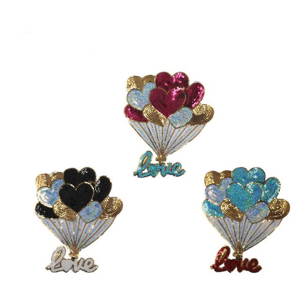 clothes patch letters love balloon sequins patch beads patch garment accessories lace, Black
clothes patch letters love balloon sequins patch beads patch garment accessories lace, Black