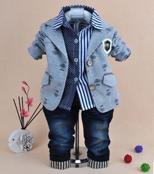 0-5y boys clothing sets 3pcs for birthday new 2020 children clothes sets blazer+shirt+jeans boys clothes kids spring, White
0-5y boys clothing sets 3pcs for birthday new 2020 children clothes sets blazer+shirt+jeans boys clothes kids spring, White