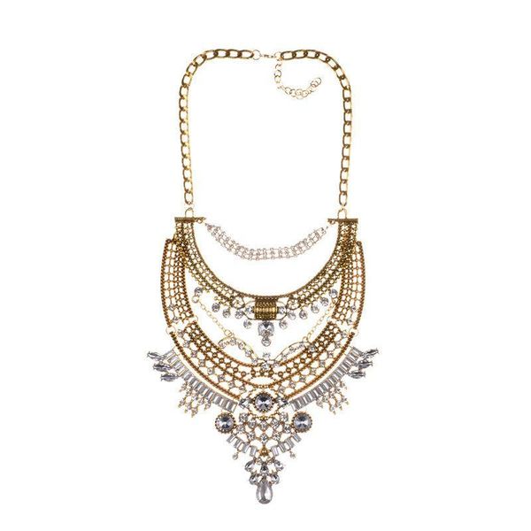 european and american big jewelry new exaggerated electroplating electrophoresis black alloy inlaid gem court retro exaggerated necklace, Silver
european and american big jewelry new exaggerated electroplating electrophoresis black alloy inlaid gem court retro exaggerated necklace, Silver