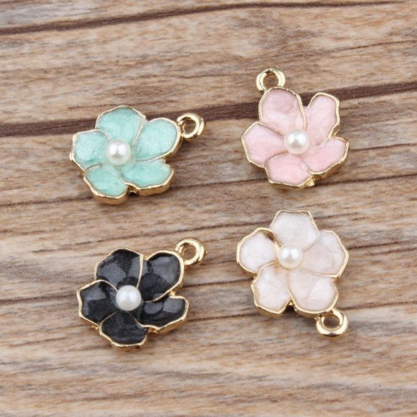 120pcs enamel flower charms pendants, pink, blue, white or black, gold toned flower charms, diy pearl flowers charms, Bronze;silver
120pcs enamel flower charms pendants, pink, blue, white or black, gold toned flower charms, diy pearl flowers charms, Bronze;silver