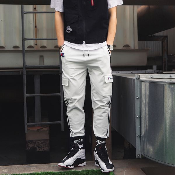 champions tide brand trousers mens designer trousers fashion casual pants street hip-hop pants wild sports pants overalls, Black
champions tide brand trousers mens designer trousers fashion casual pants street hip-hop pants wild sports pants overalls, Black
