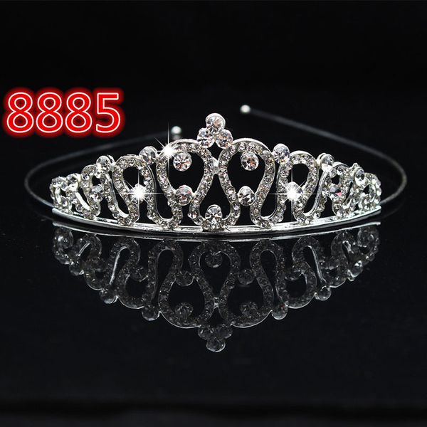 bridal wedding crystal tiara headband party princess prom crown kids girl hairband hair accessiories b88, Golden;white 
bridal wedding crystal tiara headband party princess prom crown kids girl hairband hair accessiories b88, Golden;white