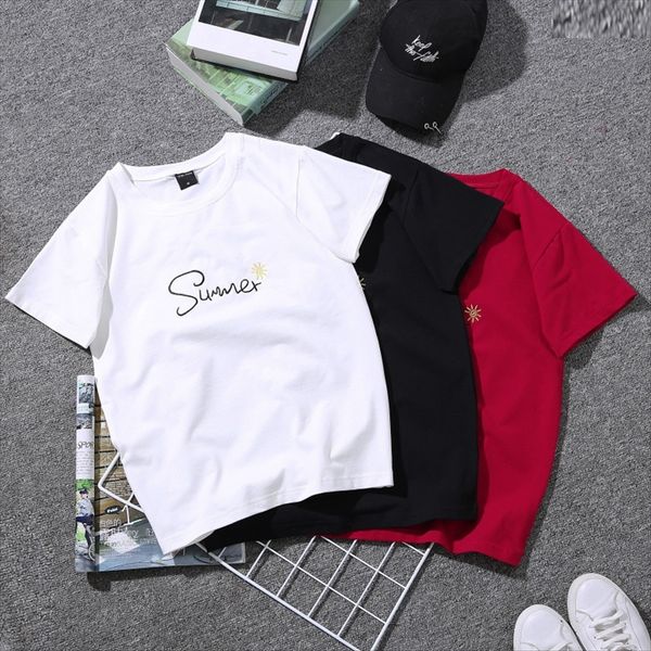 t-shirt short 2020 fashion loose student all-match half t-shirt women's short sleeve 2020 women's fashion loose student all-match, White
t-shirt short 2020 fashion loose student all-match half t-shirt women's short sleeve 2020 women's fashion loose student all-match, White
