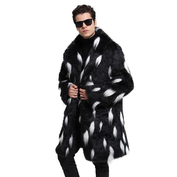plus size casual winter coats warm luxury mens cardigan jacket mens spots designer faux fur fashion, Black
plus size casual winter coats warm luxury mens cardigan jacket mens spots designer faux fur fashion, Black