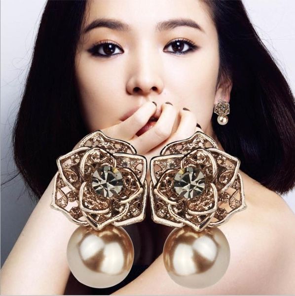 korean pearl jewelry: color preserving, retro, exaggerated, rose gilded, korean style earrings, Silver
korean pearl jewelry: color preserving, retro, exaggerated, rose gilded, korean style earrings, Silver