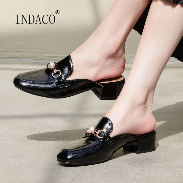 slippers women leather slides summer shoes women round heel shoes new 2020 4.5cm square toe, Black
slippers women leather slides summer shoes women round heel shoes new 2020 4.5cm square toe, Black