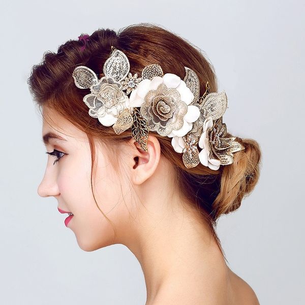 Vintage Tiara Handmade Crystal Crown Bridal Hair Accessories Yarn Flower Headband Women Wedding Hair Jewelry Headpiece Hair Vine
Vintage Tiara Handmade Crystal Crown Bridal Hair Accessories Yarn Flower Headband Women Wedding Hair Jewelry Headpiece Hair Vine