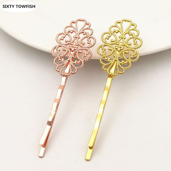 pieces/lot 6 colors copper hairpin fashion headwear jewelry findings hair clips for women, Golden;white
pieces/lot 6 colors copper hairpin fashion headwear jewelry findings hair clips for women, Golden;white