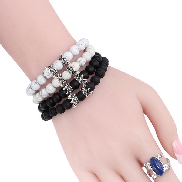 men black lava bracelet natural stone beads handmade bracelets bangles women golden black double crown bracelet couple jewelry
men black lava bracelet natural stone beads handmade bracelets bangles women golden black double crown bracelet couple jewelry