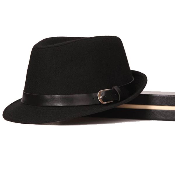 fs classic autumn winter mens wool hat jazz fedora with belt women wide brim trilby black gray brown felt hats gentleman, Blue;gray
fs classic autumn winter mens wool hat jazz fedora with belt women wide brim trilby black gray brown felt hats gentleman, Blue;gray