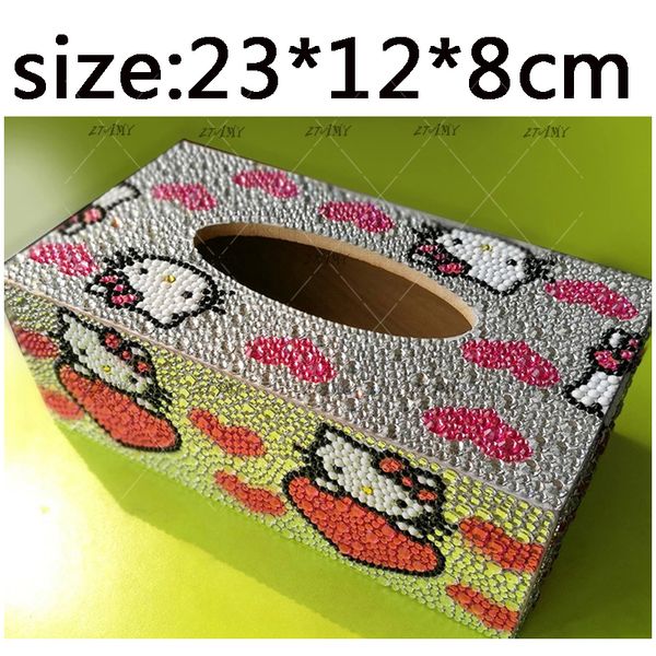 23 * 12 * 8cm special shape rhinestone handmade diy tissue box napkin home decoration cartoon cute cat diamond painting crafts
23 * 12 * 8cm special shape rhinestone handmade diy tissue box napkin home decoration cartoon cute cat diamond painting crafts