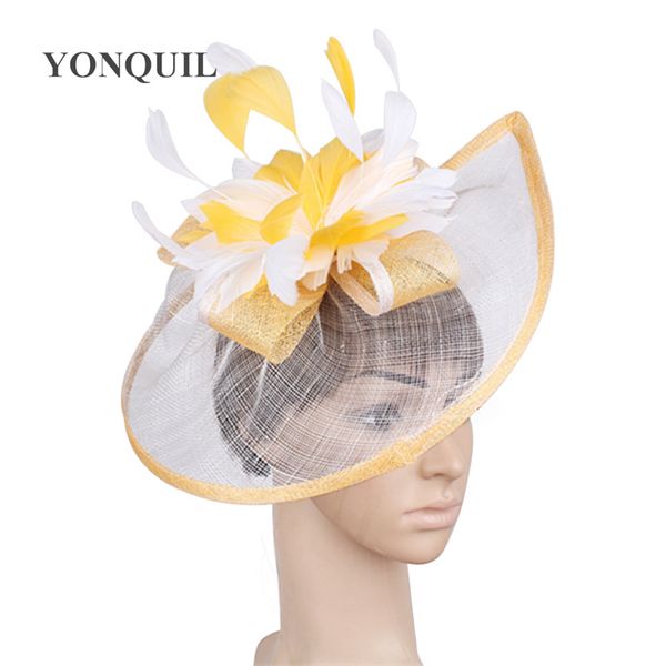 21colors select cocktail hats sinamay base with feather flower yellow and white fascinator hair accessories occasion wedding hat
21colors select cocktail hats sinamay base with feather flower yellow and white fascinator hair accessories occasion wedding hat