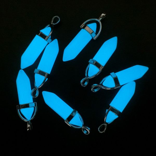 wholesale 50pc/lot luminous stone pendant moonstone natural quartz stone pendulum glow in the dark charm hexagonal ing, Silver
wholesale 50pc/lot luminous stone pendant moonstone natural quartz stone pendulum glow in the dark charm hexagonal ing, Silver