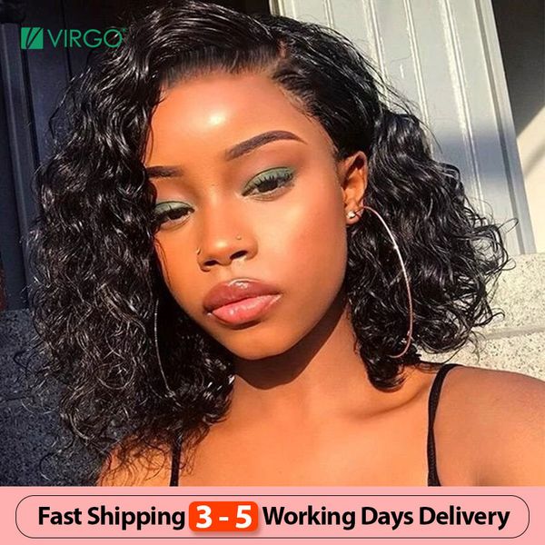 virgo 13x4 curly bob lace front human hair wigs brazilian human hair wig for women short curly bob wigs, Black;brown
virgo 13x4 curly bob lace front human hair wigs brazilian human hair wig for women short curly bob wigs, Black;brown