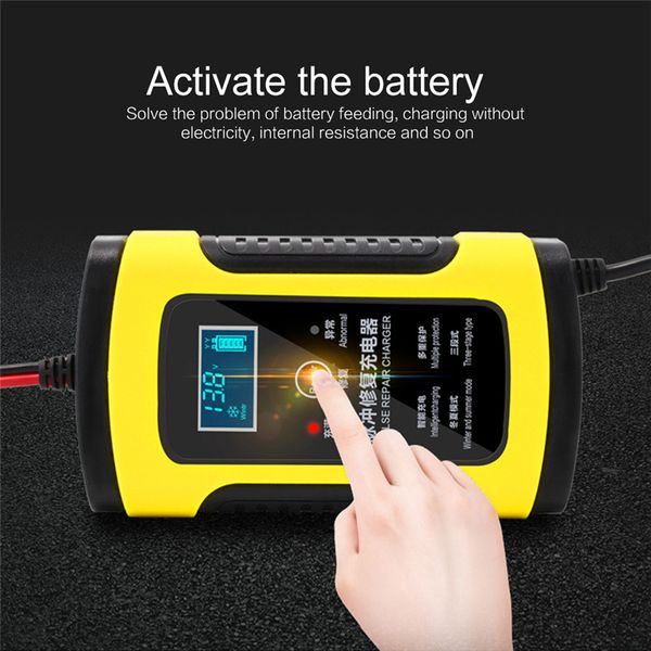 full automatic car lead acid battery charger with lcd display pulse repair fast power charging motorcycle car accessories
full automatic car lead acid battery charger with lcd display pulse repair fast power charging motorcycle car accessories