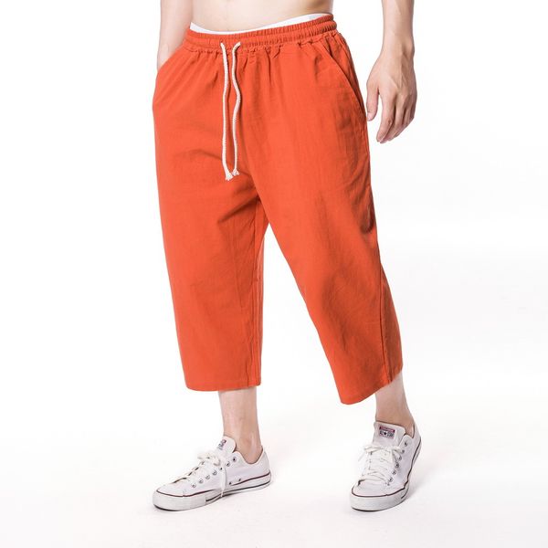 men's wear leisure time cropped trousers summer new pattern pure colour easy beach pants men's style big pants cargo men, Black
men's wear leisure time cropped trousers summer new pattern pure colour easy beach pants men's style big pants cargo men, Black