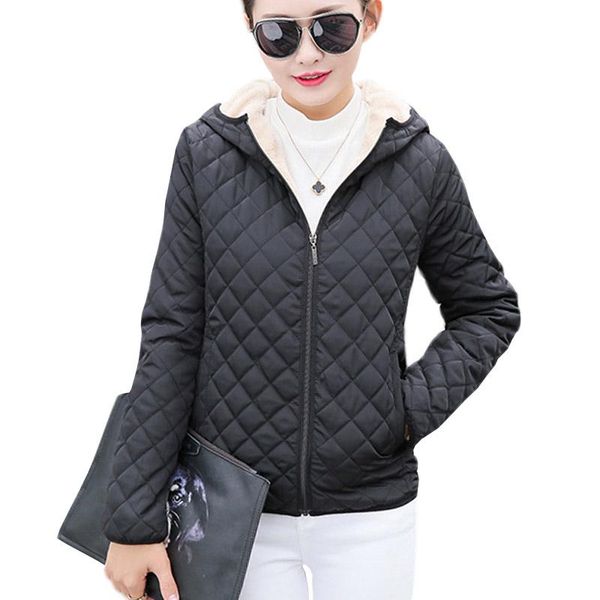 parkas basic jackets female women winter plus velvet lamb hooded short cotton winter jacket womens outerwear coat slim, Black;brown
parkas basic jackets female women winter plus velvet lamb hooded short cotton winter jacket womens outerwear coat slim, Black;brown